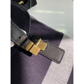 Burberry British Style Cotton Hemp Messenger Bag Tibetan Green