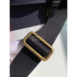 Burberry British Style Cotton Hemp Messenger Bag Tibetan Green