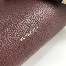 Burberry Calf Cylindrical Messenger Bag Brown