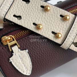 Burberry Calf Cylindrical Messenger Bag Brown