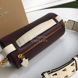 Burberry Calf Cylindrical Messenger Bag Brown
