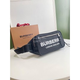 Burberry Nylon Leather Waist Bag Chest Bag
