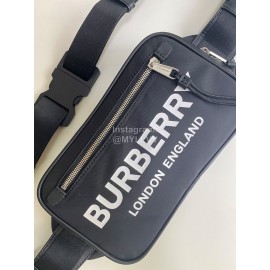 Burberry Nylon Leather Waist Bag Chest Bag