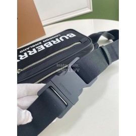 Burberry Nylon Leather Waist Bag Chest Bag