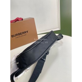 Burberry Nylon Leather Waist Bag Chest Bag