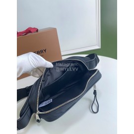 Burberry Nylon Leather Waist Bag Chest Bag