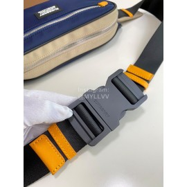 Burberry Nylon Leather Waist Bag Chest Bag Blue