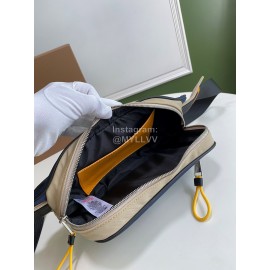 Burberry Nylon Leather Waist Bag Chest Bag Blue