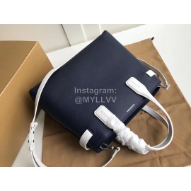 Burberry Blue Calfskin Handbag