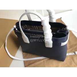 Burberry Blue Calfskin Handbag