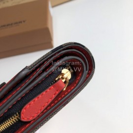 Burberry Soft Leather Short Wallet Red
