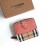Burberry Soft Leather Short Wallet Pink