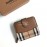 Burberry Soft Leather Short Wallet Coffee