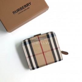 Burberry Soft Leather Short Wallet Coffee