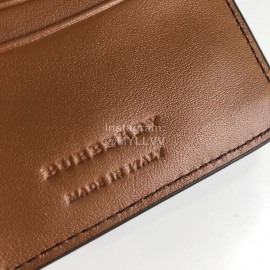 Burberry Soft Leather Short Wallet Coffee
