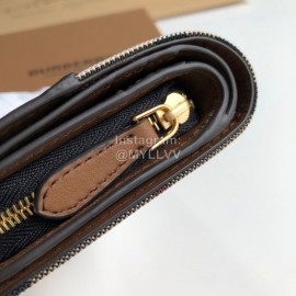 Burberry Soft Leather Short Wallet Coffee