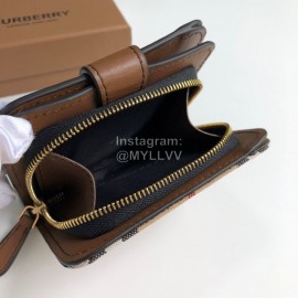 Burberry Soft Leather Short Wallet Coffee