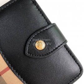 Burberry Soft Leather Short Wallet Black