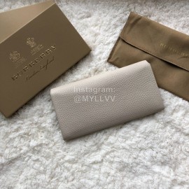 Burberry Fashion Two Color Long Wallet Beige