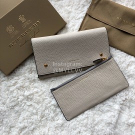 Burberry Fashion Two Color Long Wallet Beige
