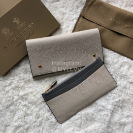 Burberry Fashion Two Color Long Wallet Beige