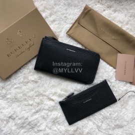 Burberry New Zipper Long Wallet Black