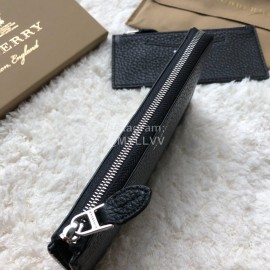 Burberry New Zipper Long Wallet Black