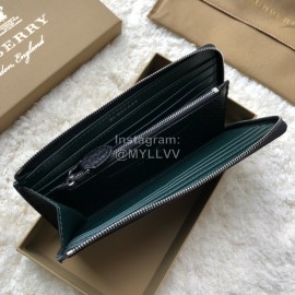 Burberry New Zipper Long Wallet Black