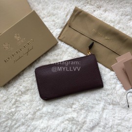 Burberry New Zipper Long Wallet Coffee