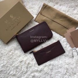 Burberry New Zipper Long Wallet Coffee
