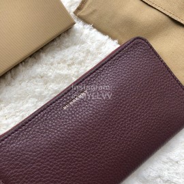 Burberry New Zipper Long Wallet Coffee
