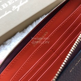 Burberry New Zipper Long Wallet Coffee
