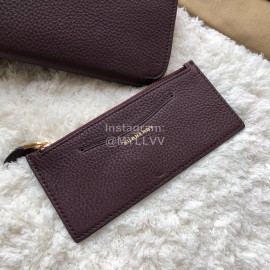 Burberry New Zipper Long Wallet Coffee