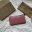 Burberry New Zipper Long Wallet Rose Red