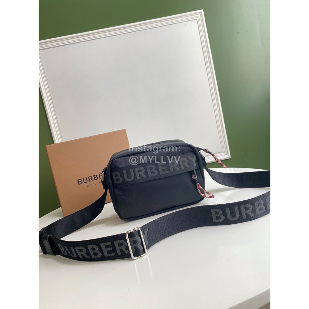 Burberry Black Nylon Light Messenger Bag