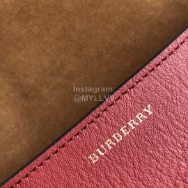 Burberry Small Fashion Messenger Bag For Women Purplish Red