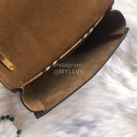 Burberry Small Fashion Messenger Bag For Women Purplish Red