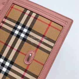Burberry Vintage Plaid Flip Bag For Women Pink
