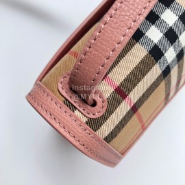 Burberry Vintage Plaid Flip Bag For Women Pink
