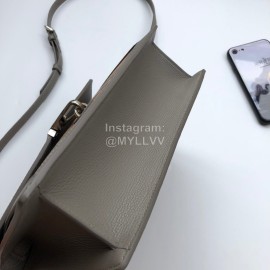 Burberry Vintage Plaid Flip Bag For Women Gray