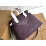 Burberry New Soft Calfskin Handbag Purple