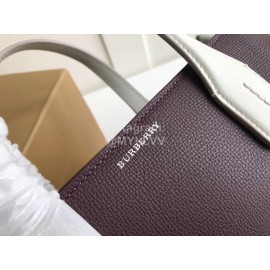 Burberry New Soft Calfskin Handbag Purple