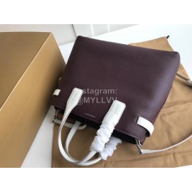 Burberry New Soft Calfskin Handbag Purple