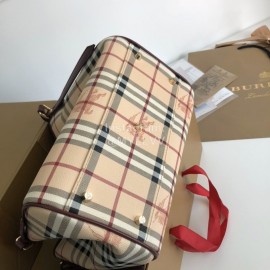 Burberry Classic Plaid Two Piece Case Bag Coffee