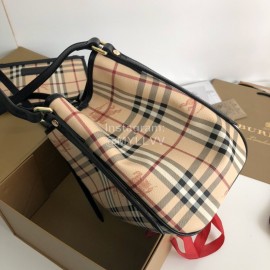 Burberry Classic Plaid Two Piece Case Bag Black