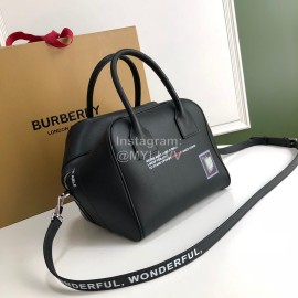 Burberry Printed Leather Handbag Messenger Bag