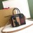Burberry Color Matching Leather Handbag Messenger Bag Apricot