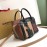 Burberry Color Matching Leather Handbag Messenger Bag Apricot