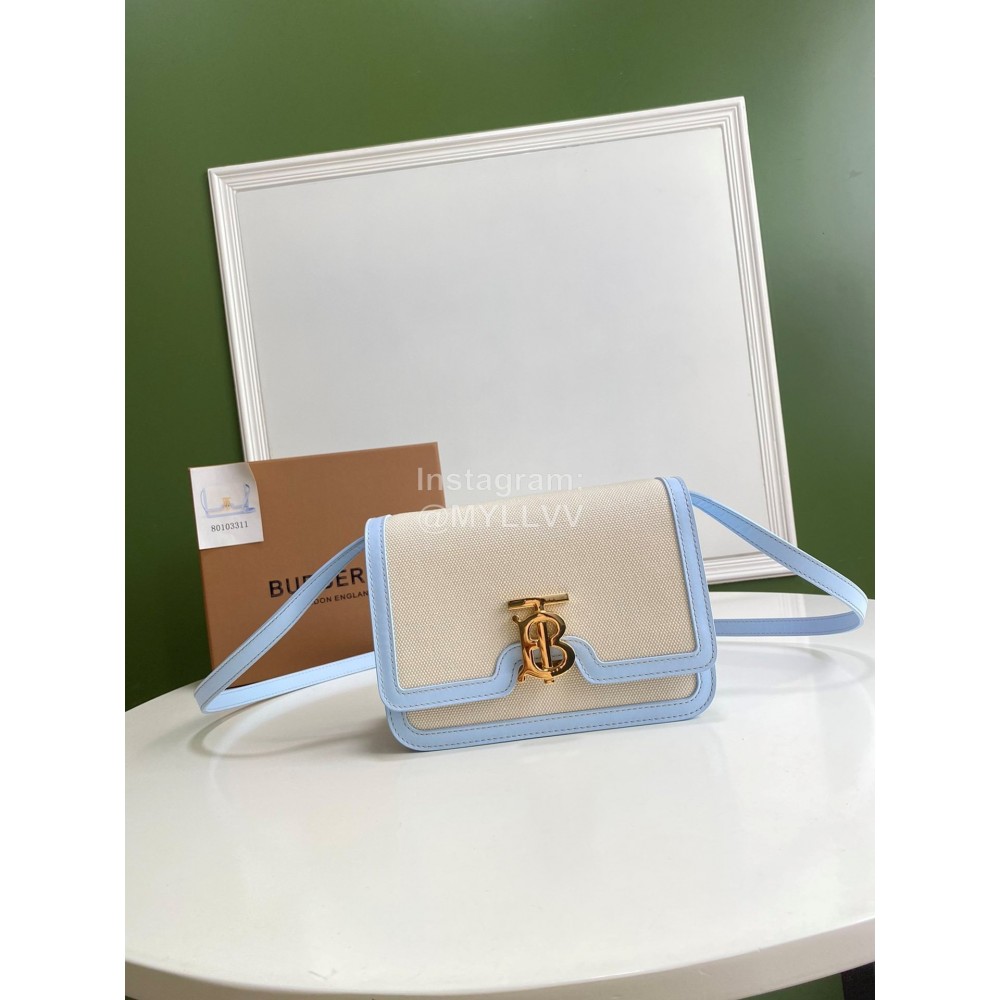 Burberry Fashion Flip Crossbody Bag For Women Blue