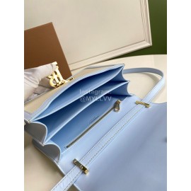 Burberry Fashion Flip Crossbody Bag For Women Blue